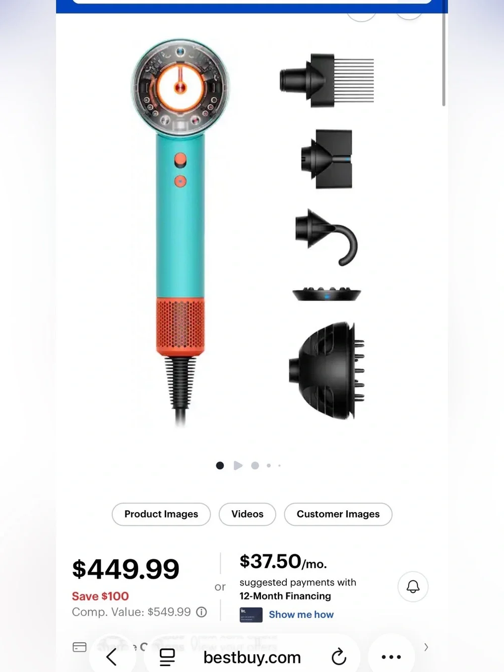 Dyson - Supersonic Nural Hair Dryer - Ceramic